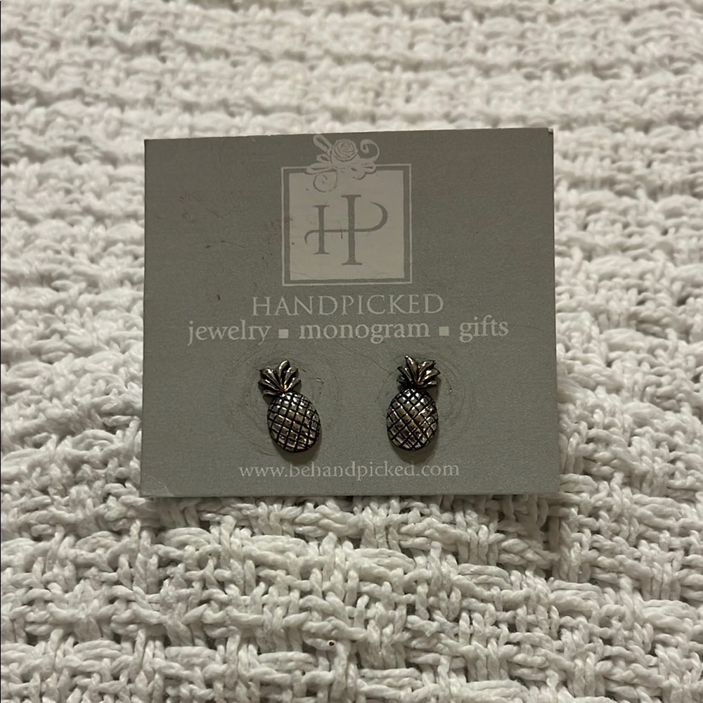 Handpicked Silver Pineapple Earrings